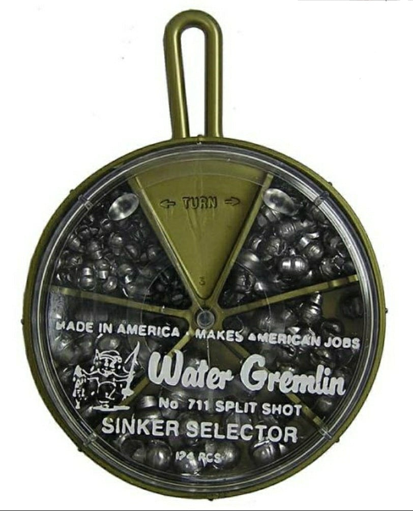 Splitshot Sinkers Water Gremlin Split Shot Water Gremlin 124pc