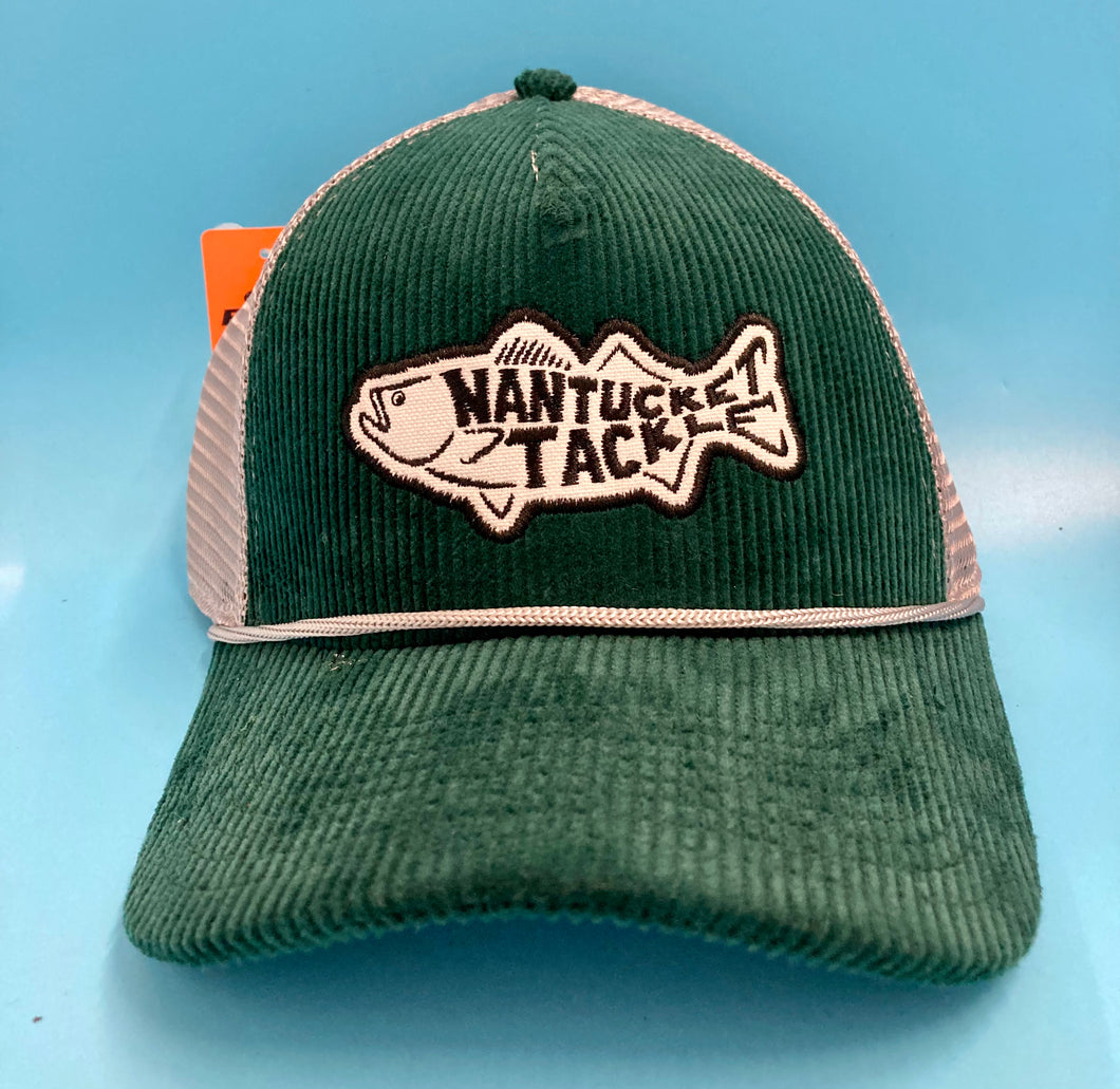 Wide Wale Corduroy Striper Trucker Hat