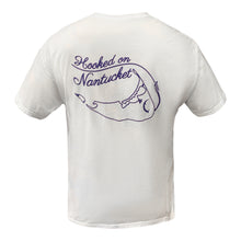 Load image into Gallery viewer, Hooked on Nantucket White T-Shirt
