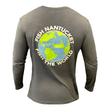 Load image into Gallery viewer, Fish Nantucket ~ Fish the World Performance Long Sleeve Shirt
