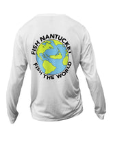 Load image into Gallery viewer, Fish Nantucket ~ Fish the World Performance Long Sleeve Shirt
