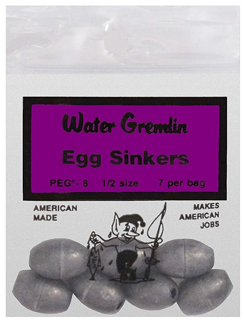 Water Gremlin Egg Sinkers (Bag)